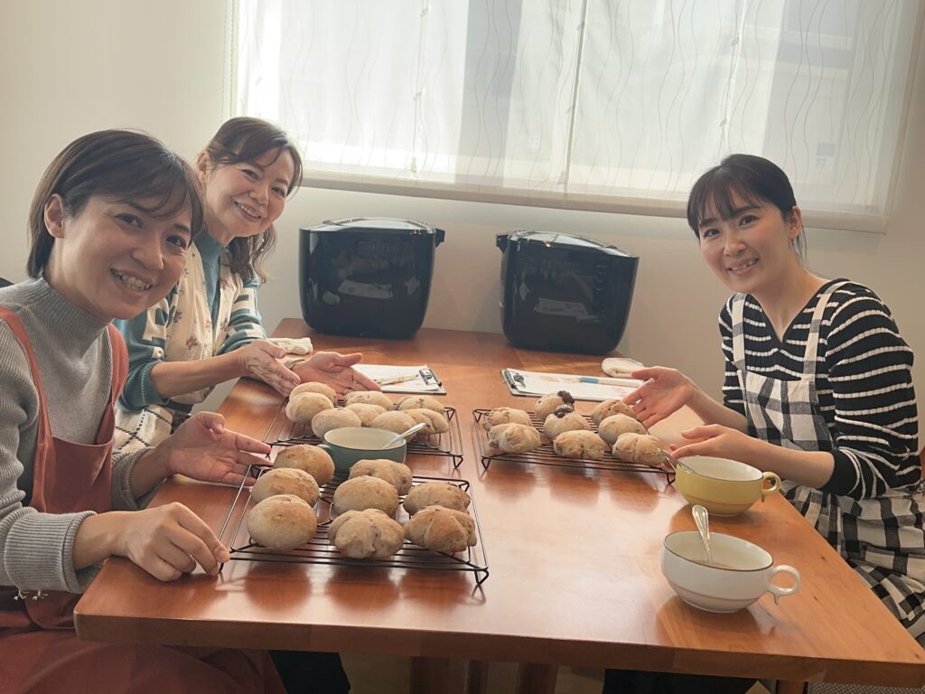 くるみパンのレッスン風景