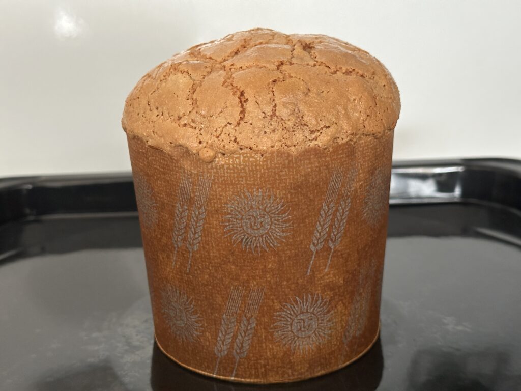 焼きたてのパネトーネ