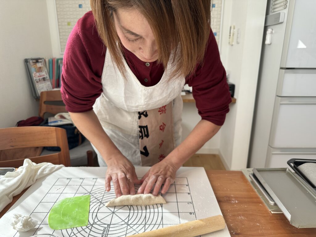 パンを作る生徒様