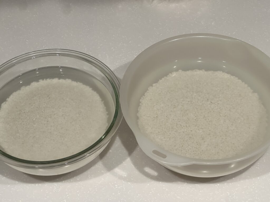 浸水させたもち米