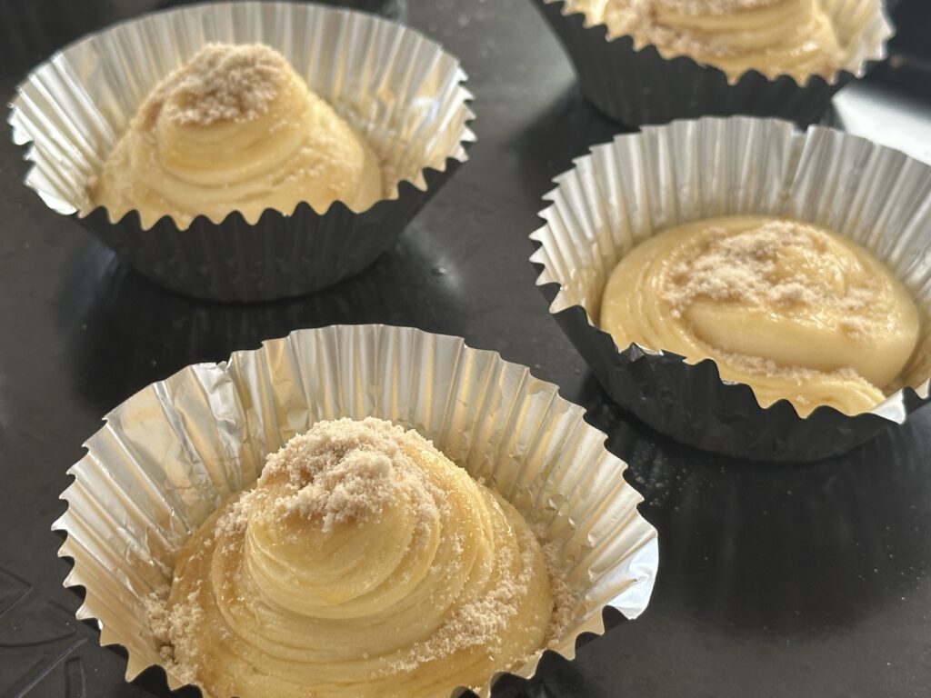 クロワッサンの切れ端で作ったお菓子