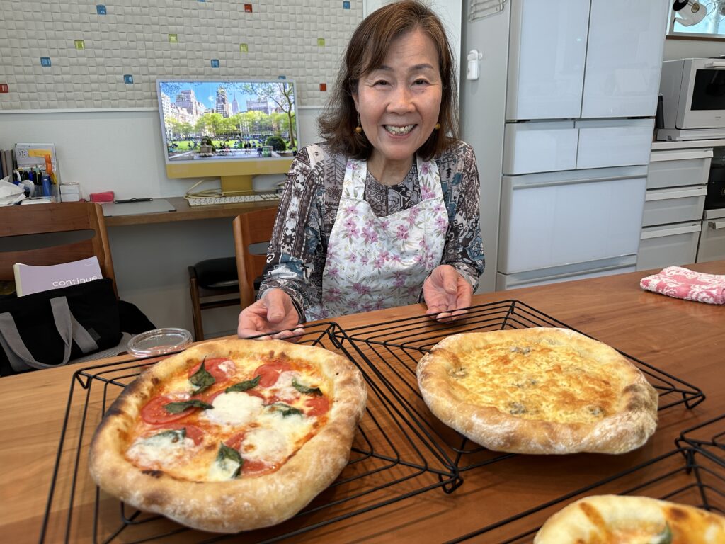 ピザのレッスンの様子