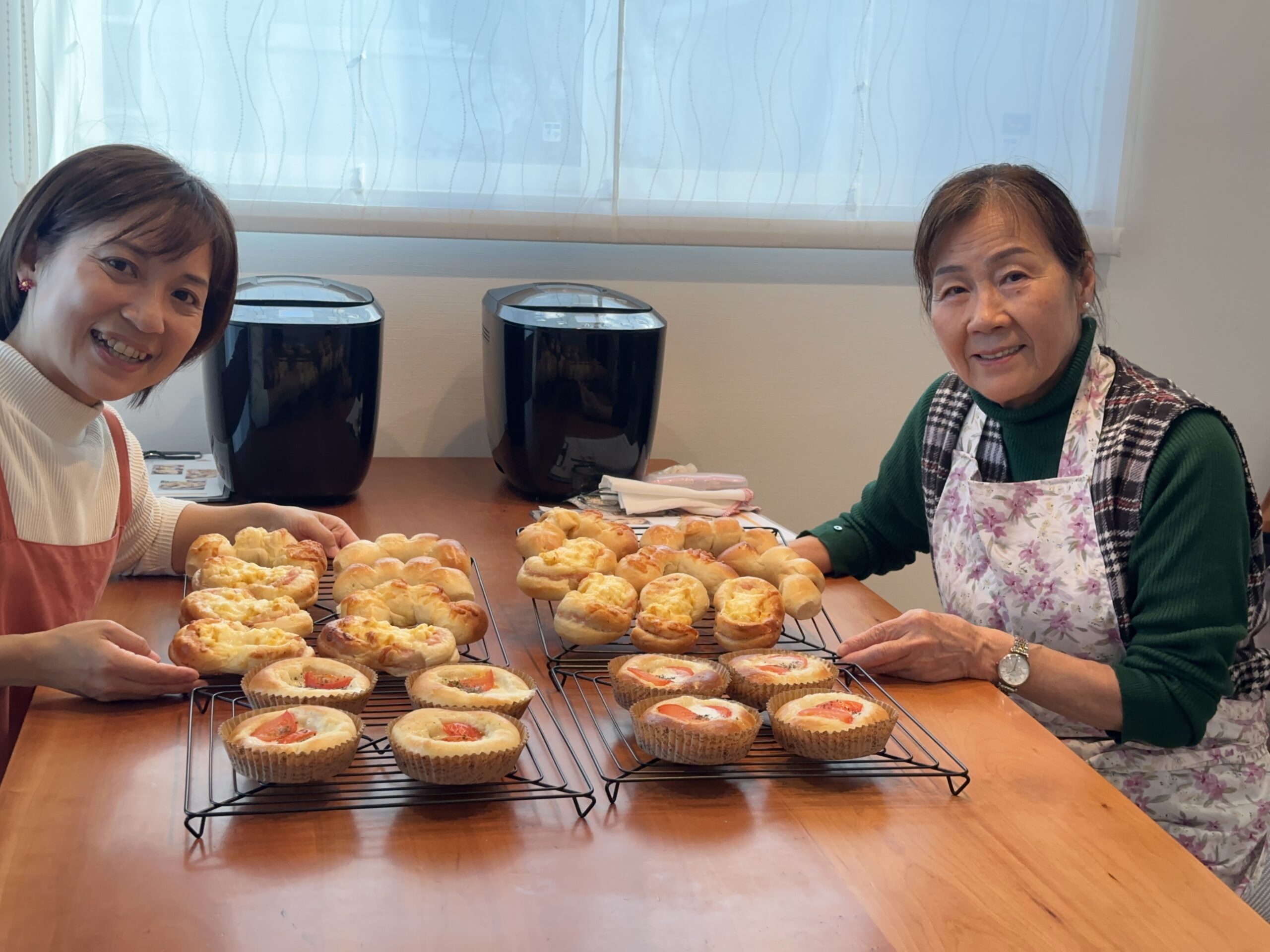 焼きたてパンと生徒様