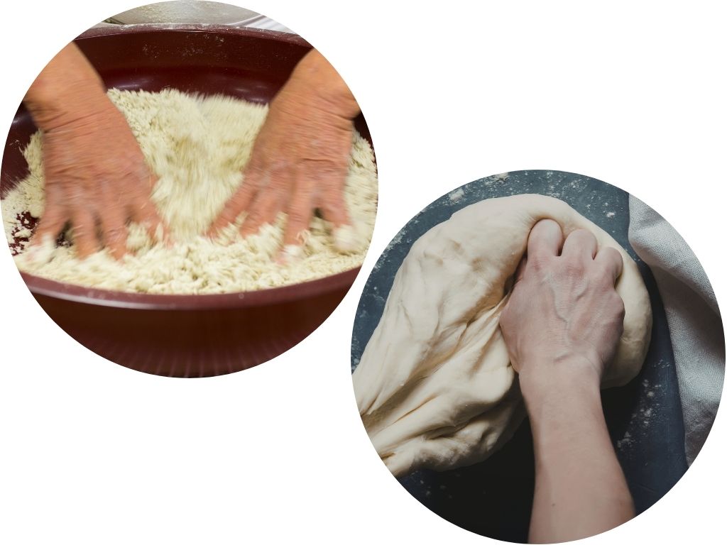 蕎麦粉と小麦粉の比較